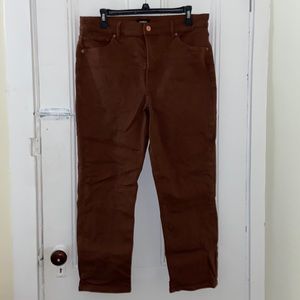 Express Brown Mom Jeans Size 12
